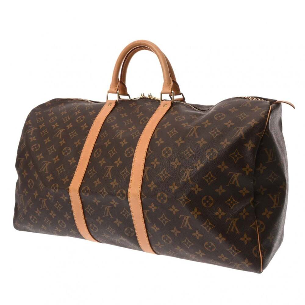 LOUIS VUITTON Brown Monogram Canvas Keepall 55 Boston Bag - Picture 3 of 11